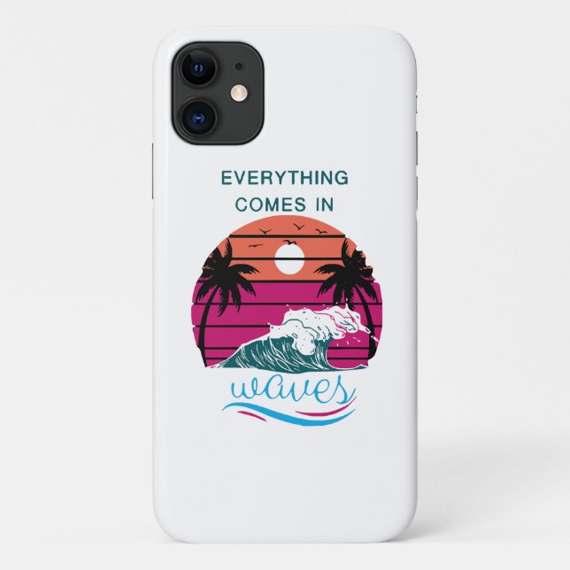 Capa Para iPhone 11 Tudo Vem em Ondas (Verso)