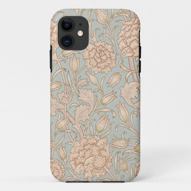 Capa Para iPhone 11 Tulipa Selvagem Floral Design de William Morris (Verso)