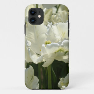 Capa Para iPhone 11 Tulipas brancas