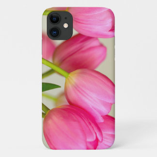Capa Para iPhone 11 Tulipas Rosa