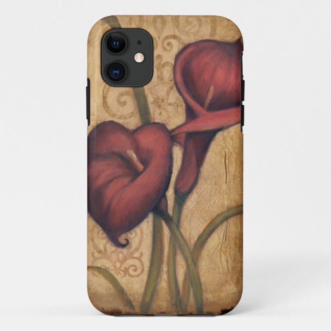 Capa Para iPhone 11 Tulipas vermelhas II (Verso)