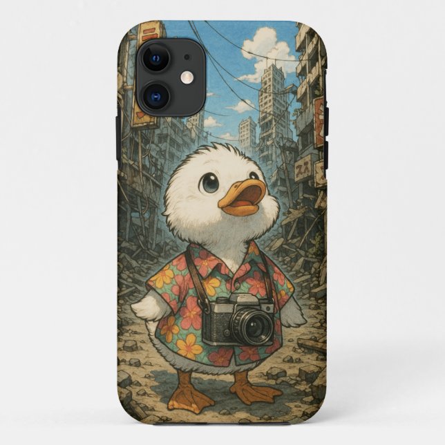 Capa Para iPhone 11 Turista de Pato Apocalipse Chinatown (Verso)