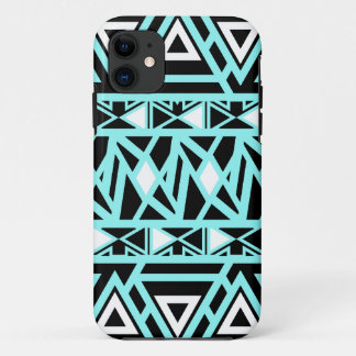 Capa Para iPhone 11 Turquesa tribal corajosa