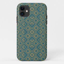 Capa Para iPhone 11 Turquoise Art Deco