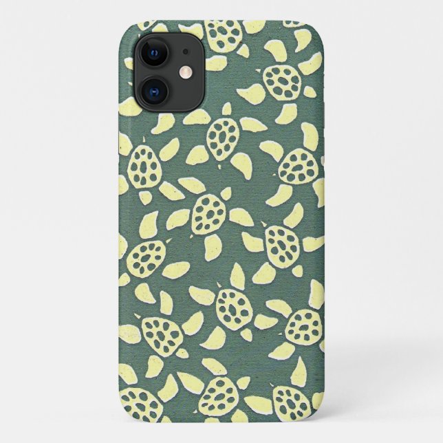 Capa Para iPhone 11 turtle patterning (Verso)