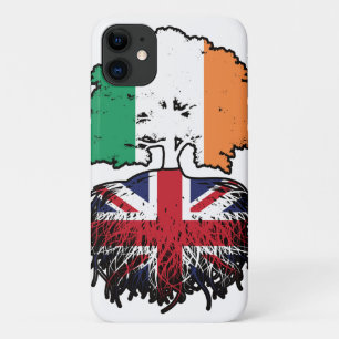 Capa Para iPhone 11 UK British Ireland Tree Roots Flag