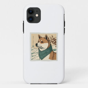 CAPA PARA iPhone 11 UKIYOE JAPONÊS: SHIBA INU