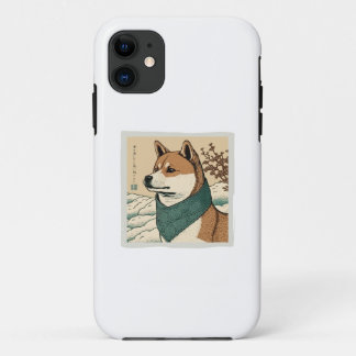 CAPA PARA iPhone 11 UKIYOE JAPONÊS: SHIBA INU