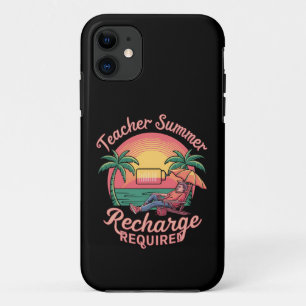 Capa Para iPhone 11 Último Dia de Escola de Recarga de Verão para Prof