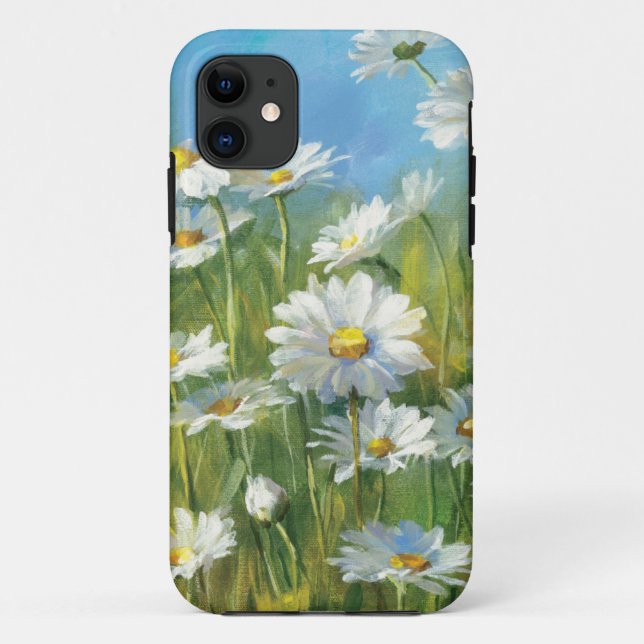 Capa Para iPhone 11 Um campo das margaridas brancas (Verso)