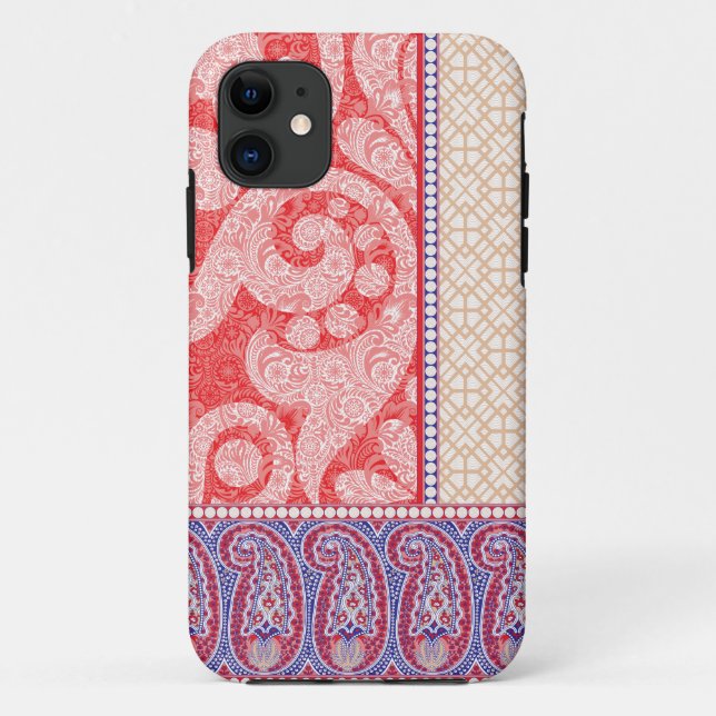 Capa Para iPhone 11 um cartão com coração vermelho (Verso)