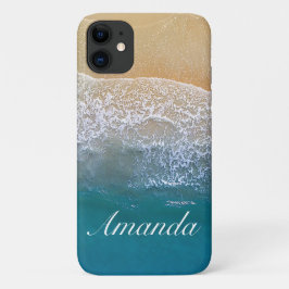 Capa Para iPhone 11 Um com a Praia