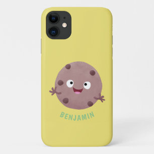 Capa Para iPhone 11 Um desenho animado de biscoito de chocolate inteli