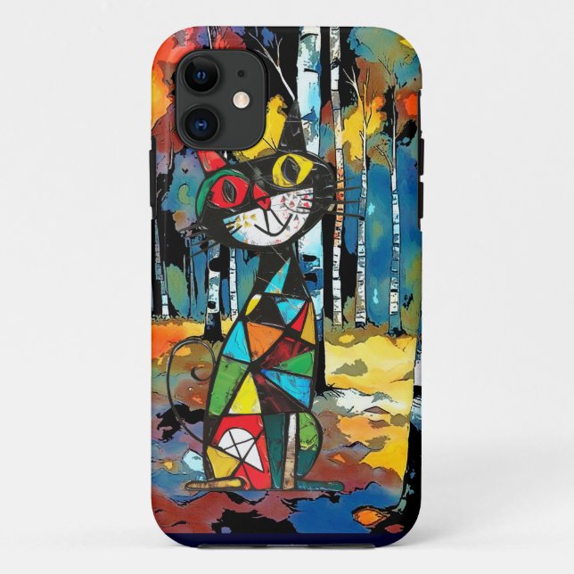 Capa Para iPhone 11 Um Dia Abstrato (Verso)