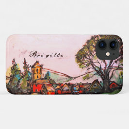 Capa Para iPhone 11 Um esboço de arte da Vila Britânica Idyllic