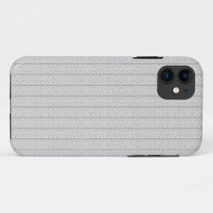 Capa Para iPhone 11 um papel de parede branco e cinza com um padrão