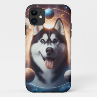 Capa Para iPhone 11 Um PET no espaço