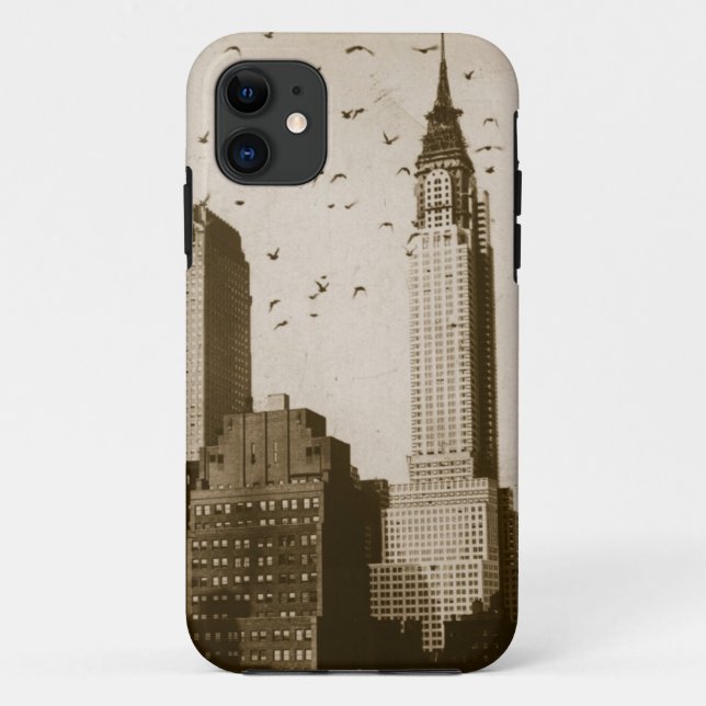 Capa Para iPhone 11 Um rebanho do voo dos pássaros (Verso)