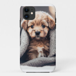 Capa Para iPhone 11 Uma Cãozinha Bonita Num Inverno Frio