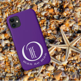 Capa Para iPhone 11 Uma citação de encorajamento roxa de um homem nenh