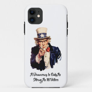 Capa Para iPhone 11 Uma Democracia Só É Tão Forte Como Os Seus Eleitor