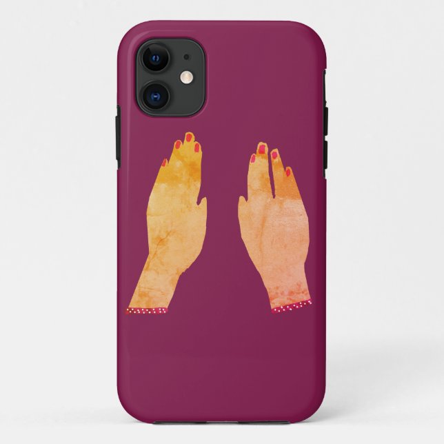 Capa Para iPhone 11 Unhas Mãos (Verso)