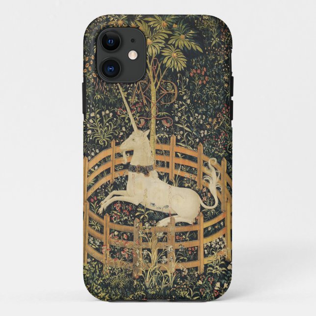 Capa Para iPhone 11 Unicorn Tapestries Tapeçaria Clássica (Verso)