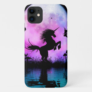 Capa Para iPhone 11 Unicórnio com pequena fada