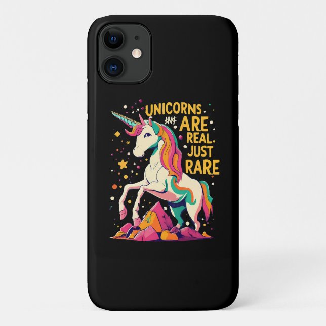 Capa Para iPhone 11 Unicórnio é raro (Verso)