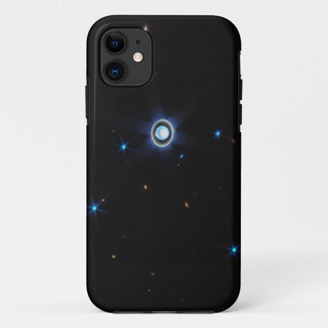 Capa Para iPhone 11 Urano Planeta com Anéis e Luas Imagem JWST (Verso)