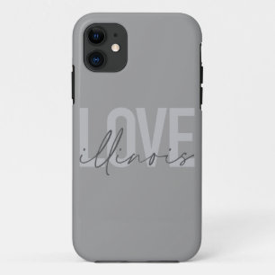 Capa Para iPhone 11 Urban, moderno, simples, legal design Love Illinoi