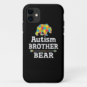 Capa Para iPhone 11 Urso bonito do irmão da consciência do autismo