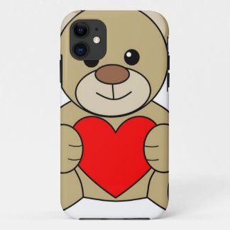 Capa Para iPhone 11 Urso de Amor