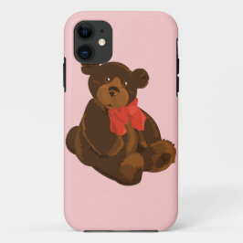 Capa Para iPhone 11 Urso de desenho animado bonito