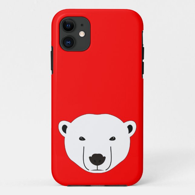 Capa Para iPhone 11 Urso Polar (Verso)