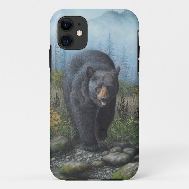 Capa Para iPhone 11 Urso preto (Verso)
