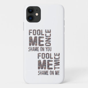 Capa Para iPhone 11 US Flag Black and White Vintage Retro