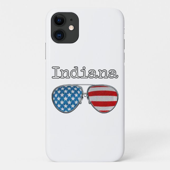 CAPA PARA iPhone 11 USA PILOTO VIDRO INDIANA (Verso)