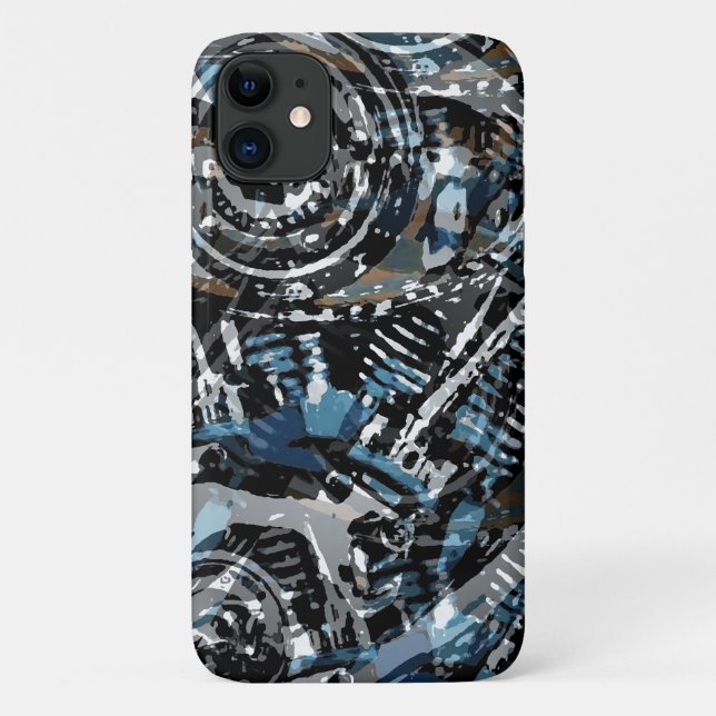 Capa Para iPhone 11 V-Gêmeo abstrato (Verso)