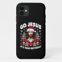 Vá Jesus É Seu Aniversário Suéter Feio de Natal