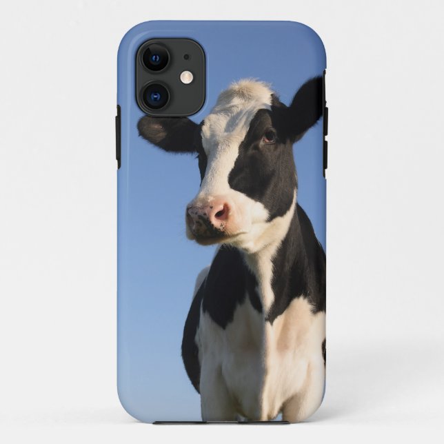 Capa Para iPhone 11 Vaca atenta (Verso)