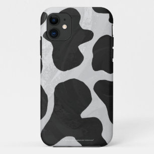 Capa Para iPhone 11 Vaca Preto e Branco Impresso