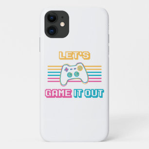 Capa Para iPhone 11 Vamos jogar ao estilo retrô