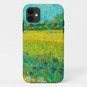 Capa Para iPhone 11 Van Gogh Field com Irrises Perto de Arles