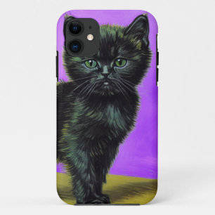 Capa Para iPhone 11 Van Gogh Style Cat