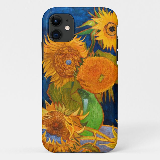 Capa Para iPhone 11 Van Gogh Sunflower (Verso)