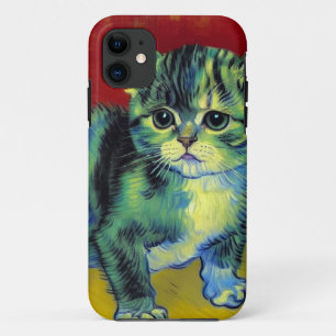 Capa Para iPhone 11 Van Gogh Tabby Cat