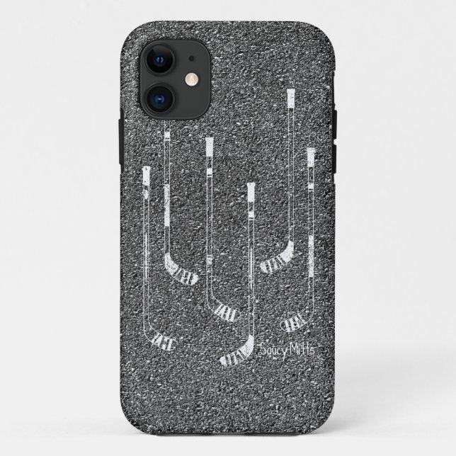 Capa Para iPhone 11 Varas de hóquei (Verso)