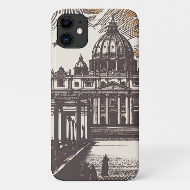 Capa Para iPhone 11 Vaticano Roma Itália Europa (Verso)