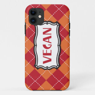 Capa Para iPhone 11 Vegan Argyle Pattern